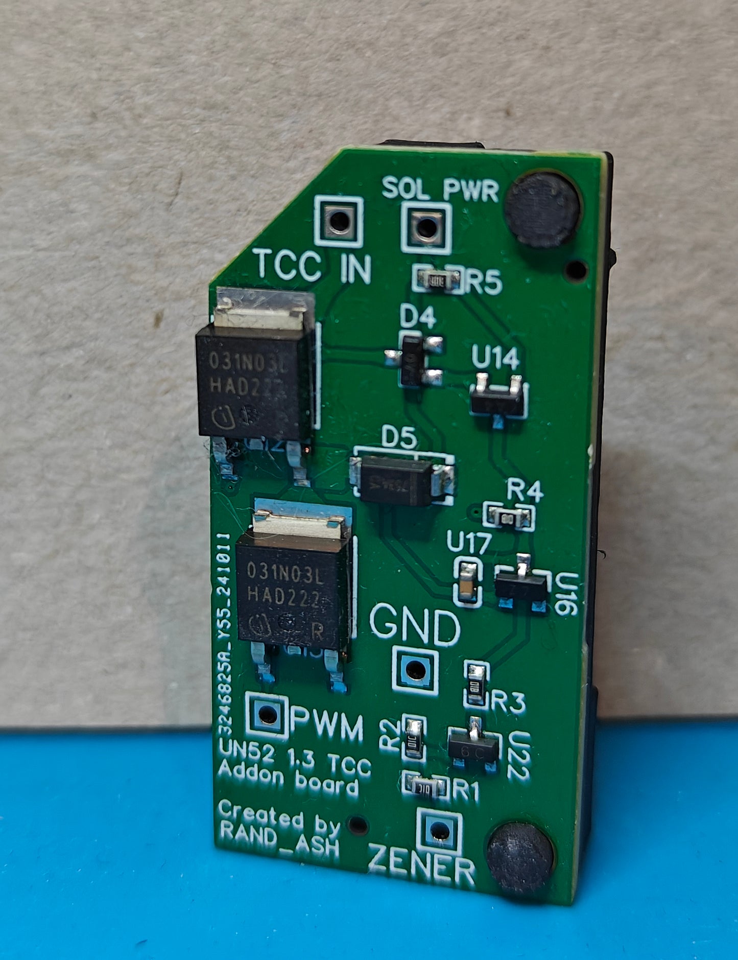 Ultimate-NAG52 v1.3 TCC Zener addon board
