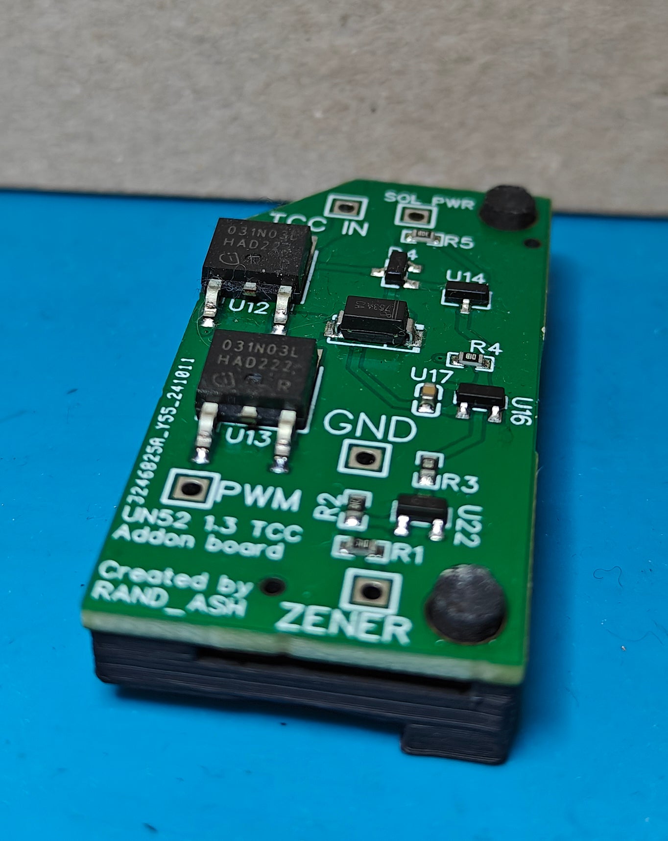 Ultimate-NAG52 v1.3 TCC Zener addon board
