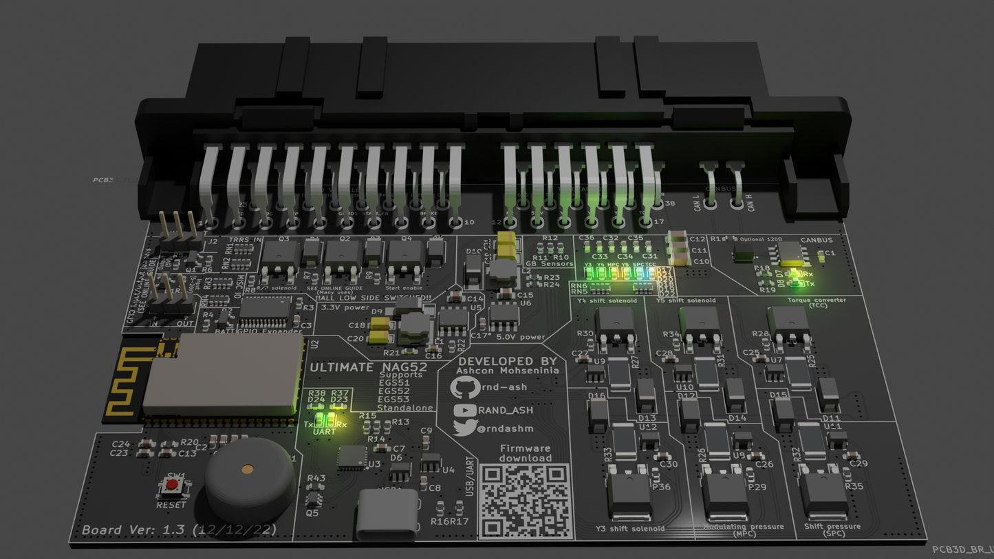 Ultimate-NAG52 TCU V1.3 (With/Without connector and case)